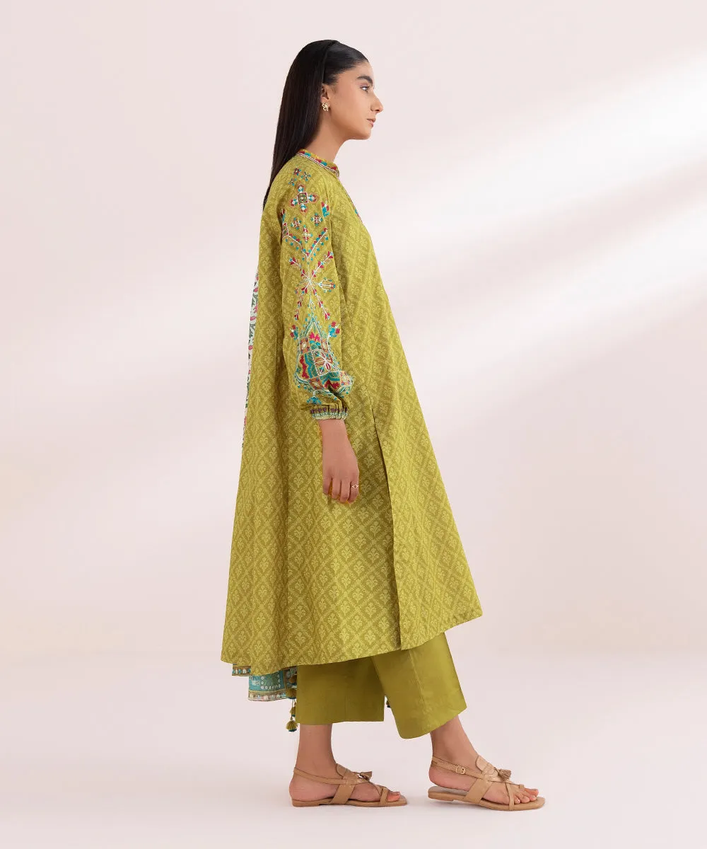 3 Piece - Embroidered Lawn Suit-Pedy24Dfv418