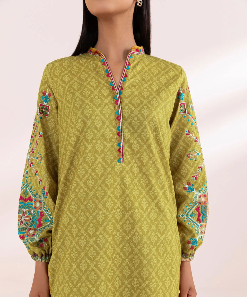 3 Piece - Embroidered Lawn Suit-Pedy24Dfv418