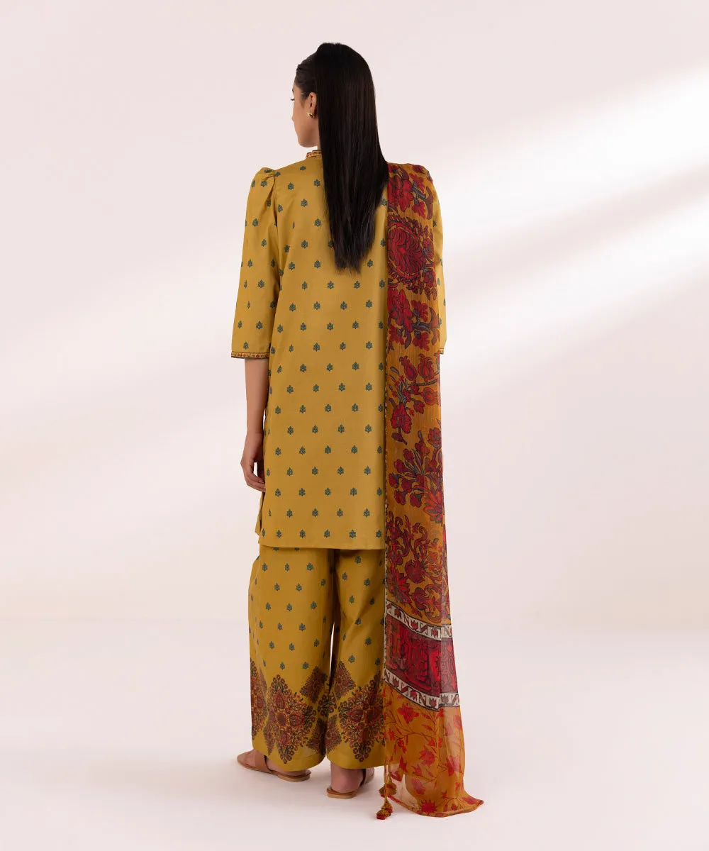 3 Piece - Printed Lawn Suit-00U2Ddy24V45