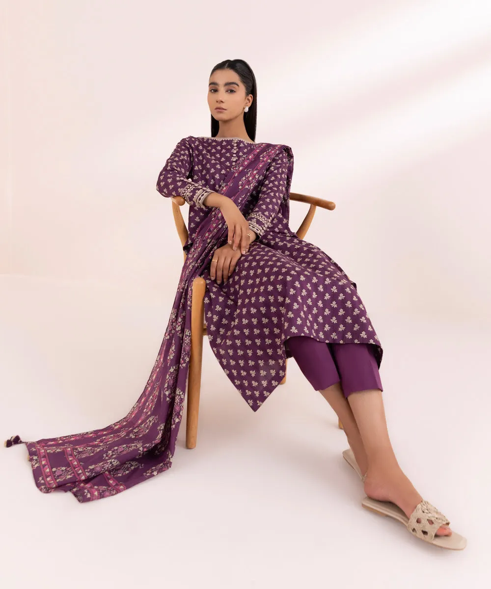 3 Piece - Printed Lawn Suit-00U3Pdy24V41