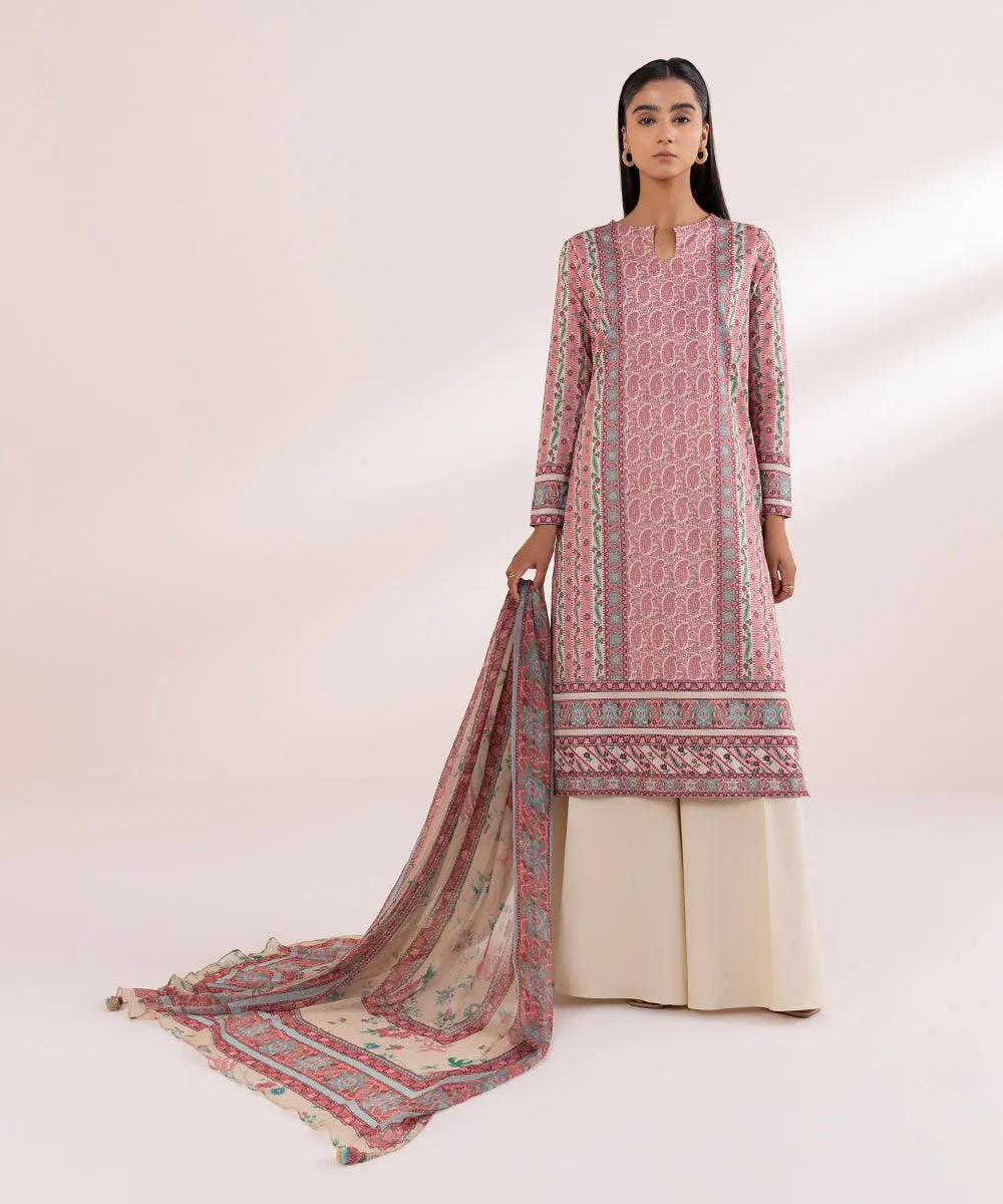 3 Piece - Printed Lawn Suit-00U3Pdy24V46