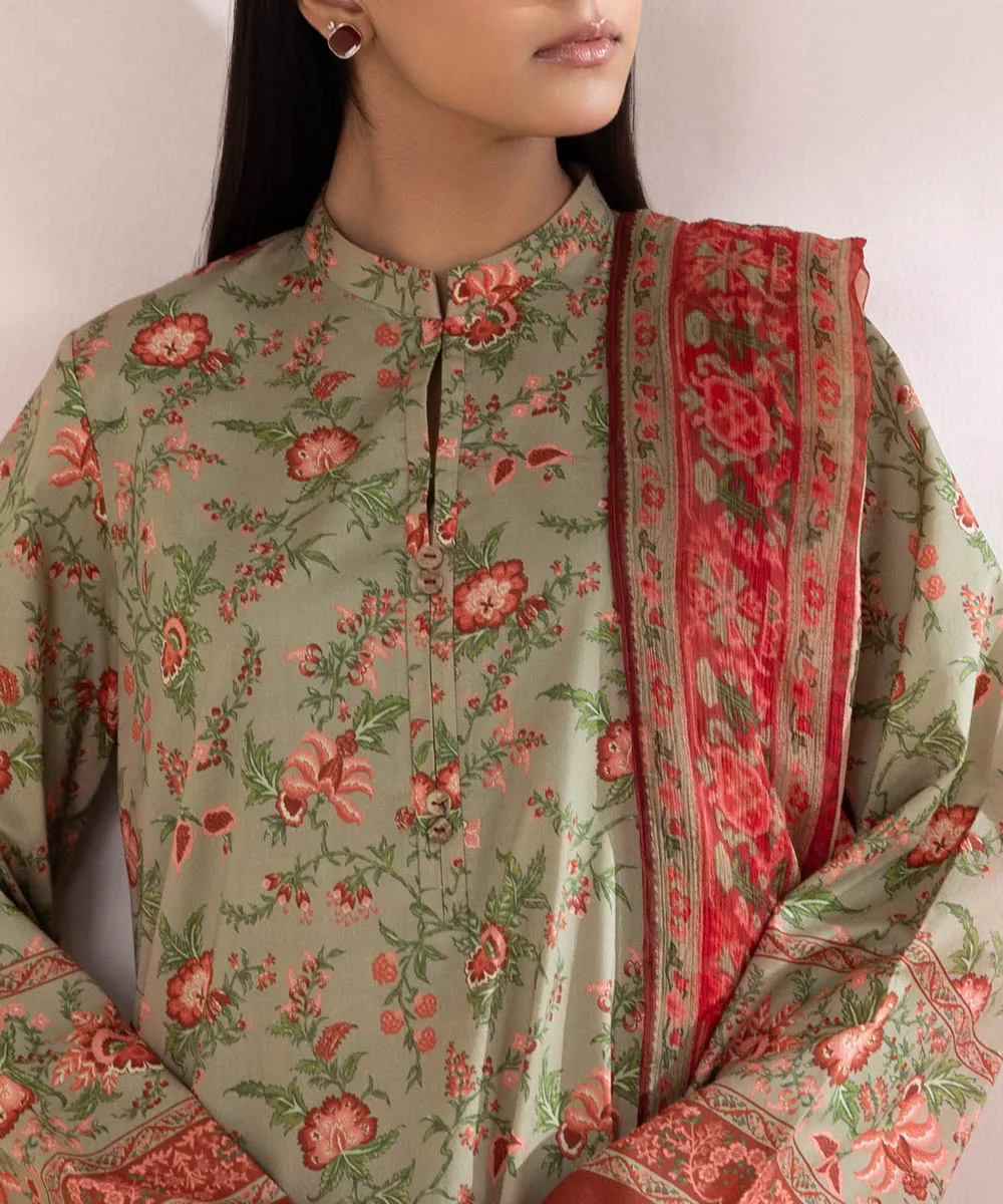 3 Piece - Printed Lawn Suit-00U3Pdy24V47