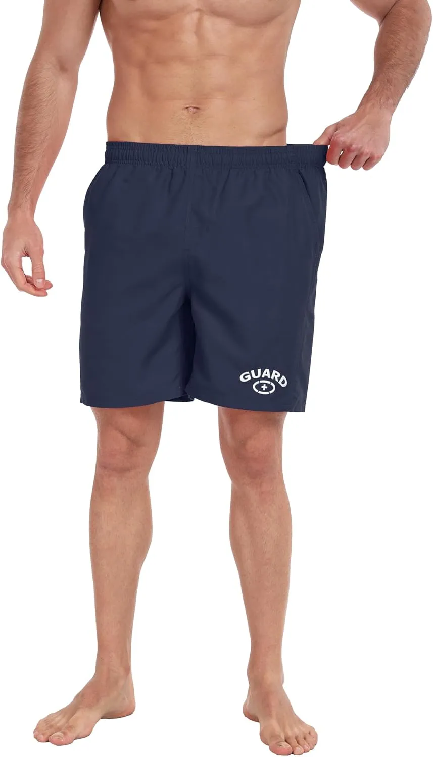 Adoretex Men's Guard Board Shorts Swim Trunks Mesh Liner
