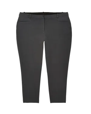 Arles Cropped Straight Leg Trouser | Charcoal Grey