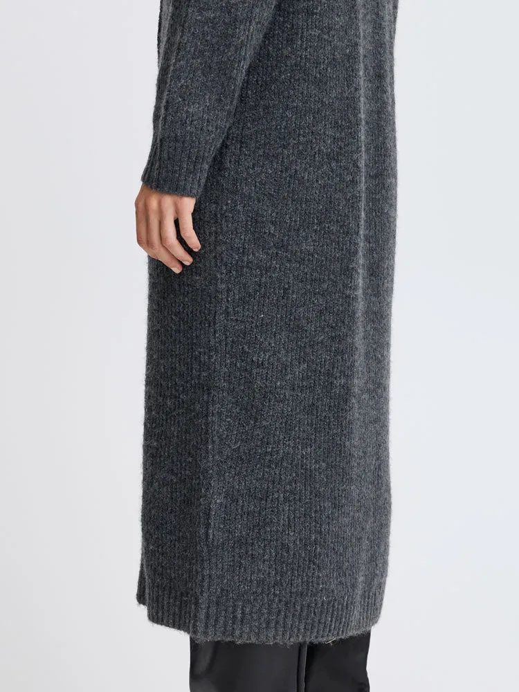 B Young ByMarianne Long Cardigan Dark Grey