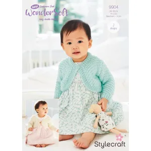 Babies Cardigans in Stylecraft New Wondersoft Dk - Digital Version 9904