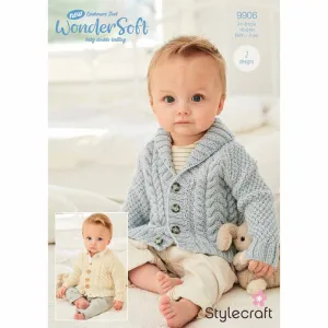 Babies Cardigans in Stylecraft New Wondersoft Dk