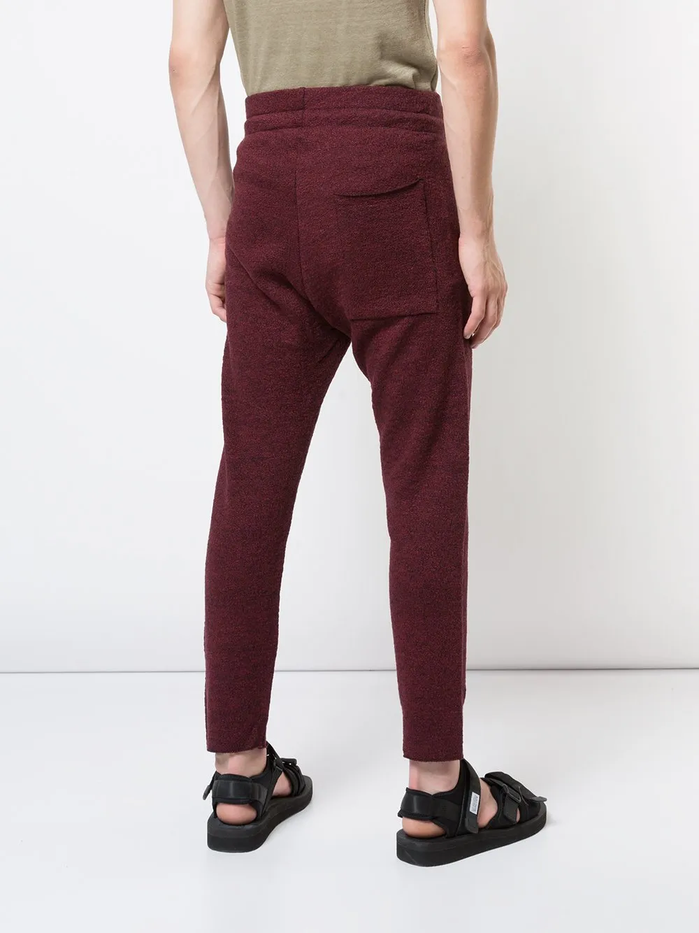 Bordeaux Linen Cotton Knit Lounge Pants