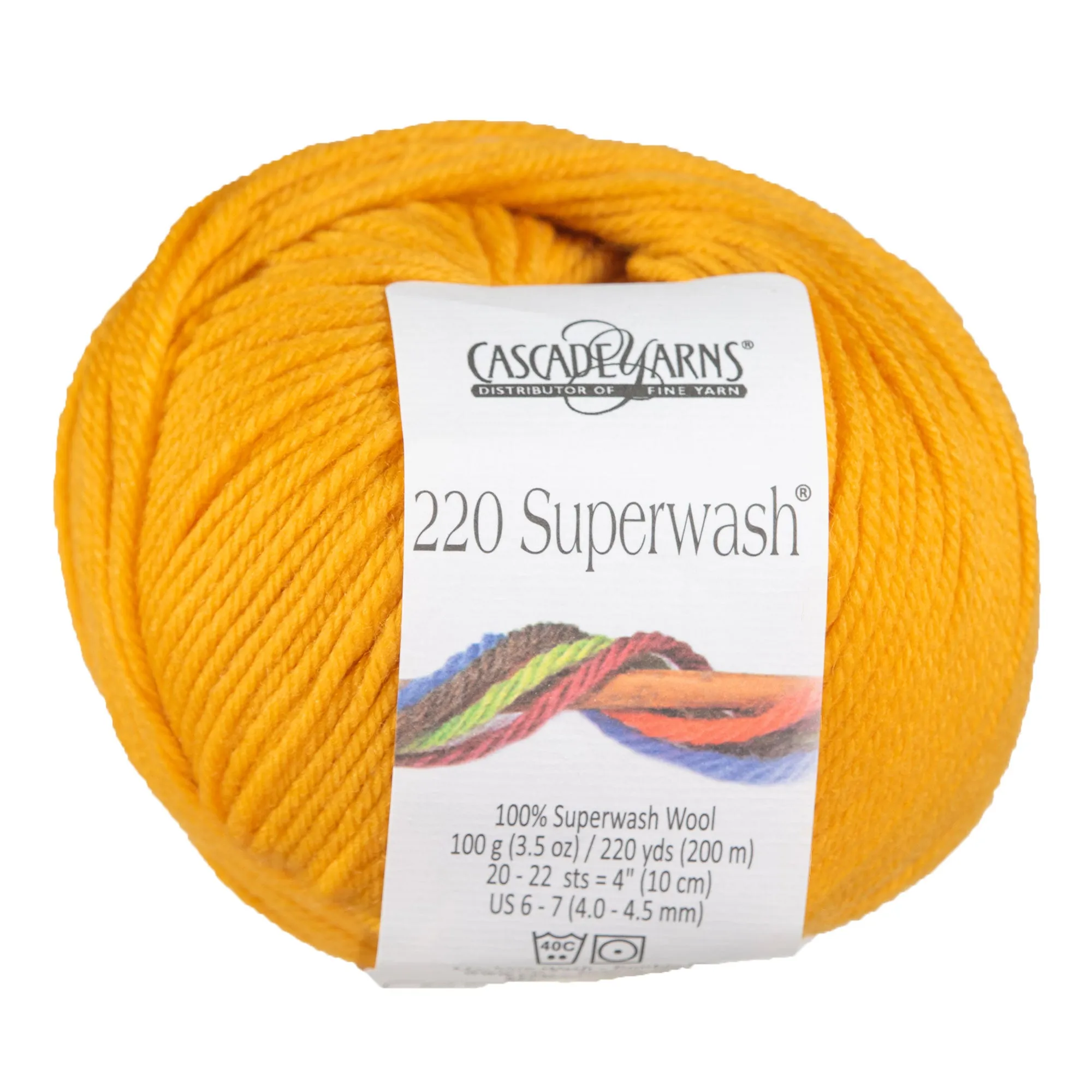 Cascade Yarns 220 Superwash Yarn - 0877 Golden
