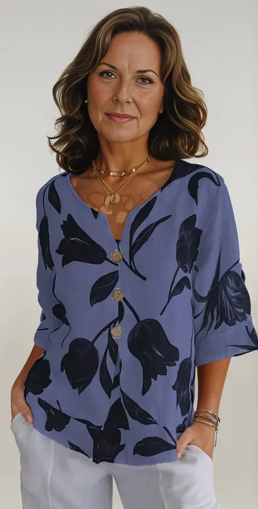Cate | Floral Print Blouse