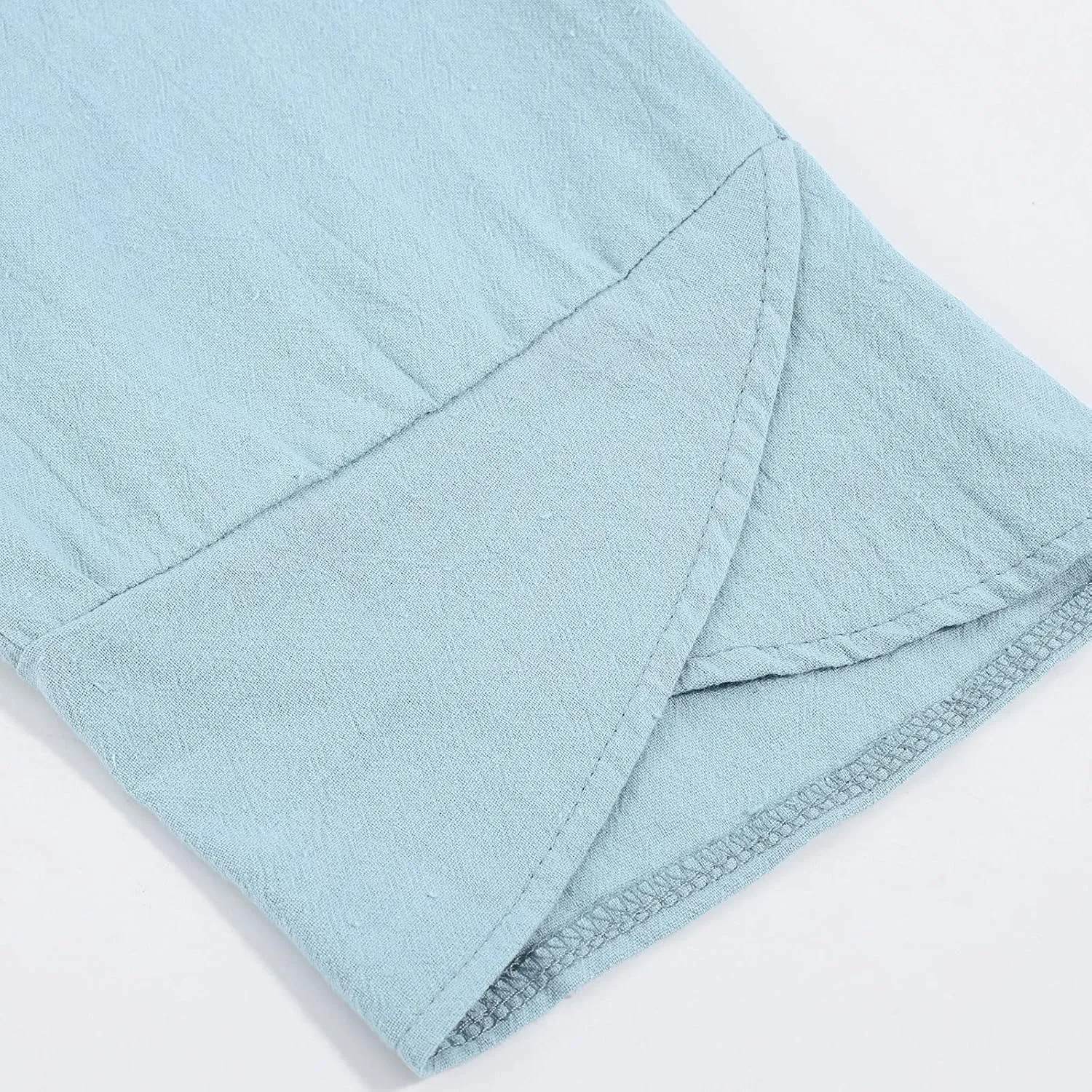 Cotton Linen Capri Pants for Women Casual Summer Cropped Baggy Yoga Comfy Trousers Palazzo Lounge Pants with Pockets