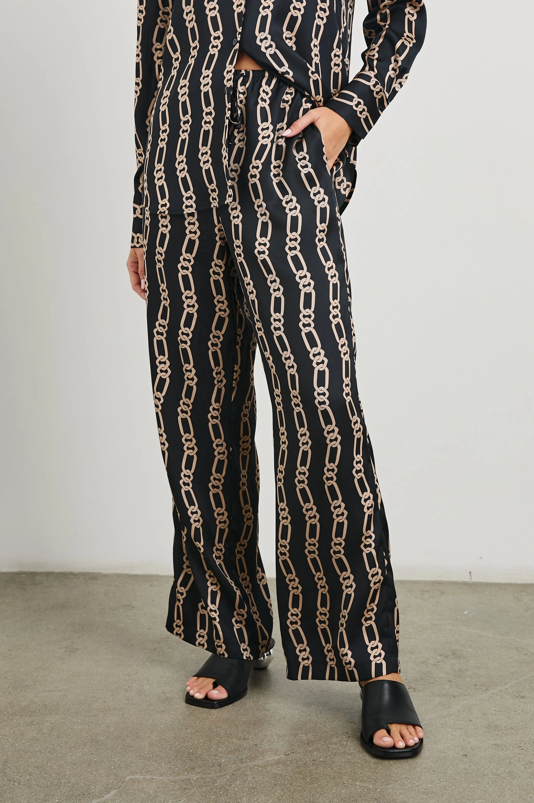 DAMANI PANT - BLACK GOLD LINK