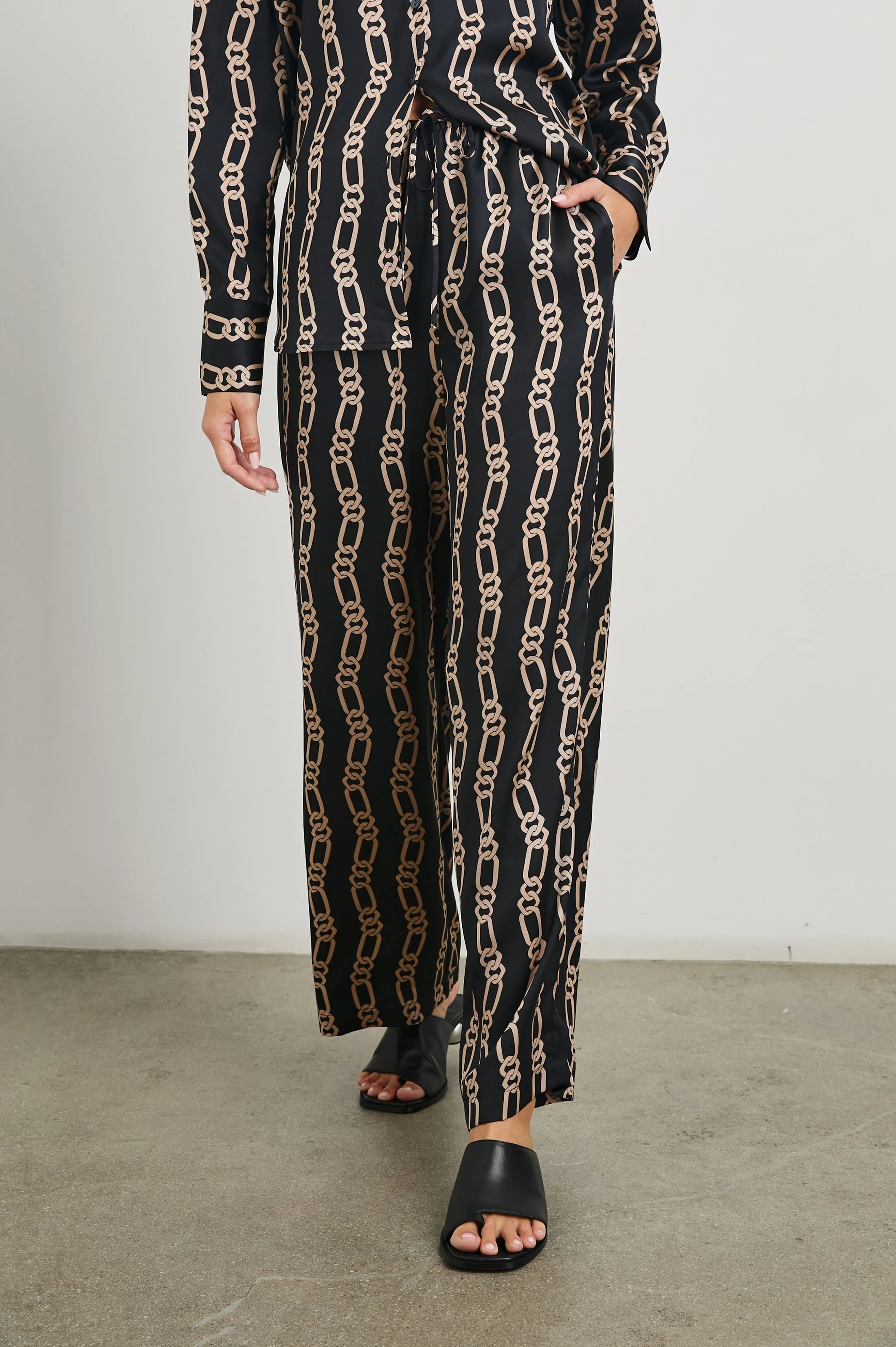 DAMANI PANT - BLACK GOLD LINK