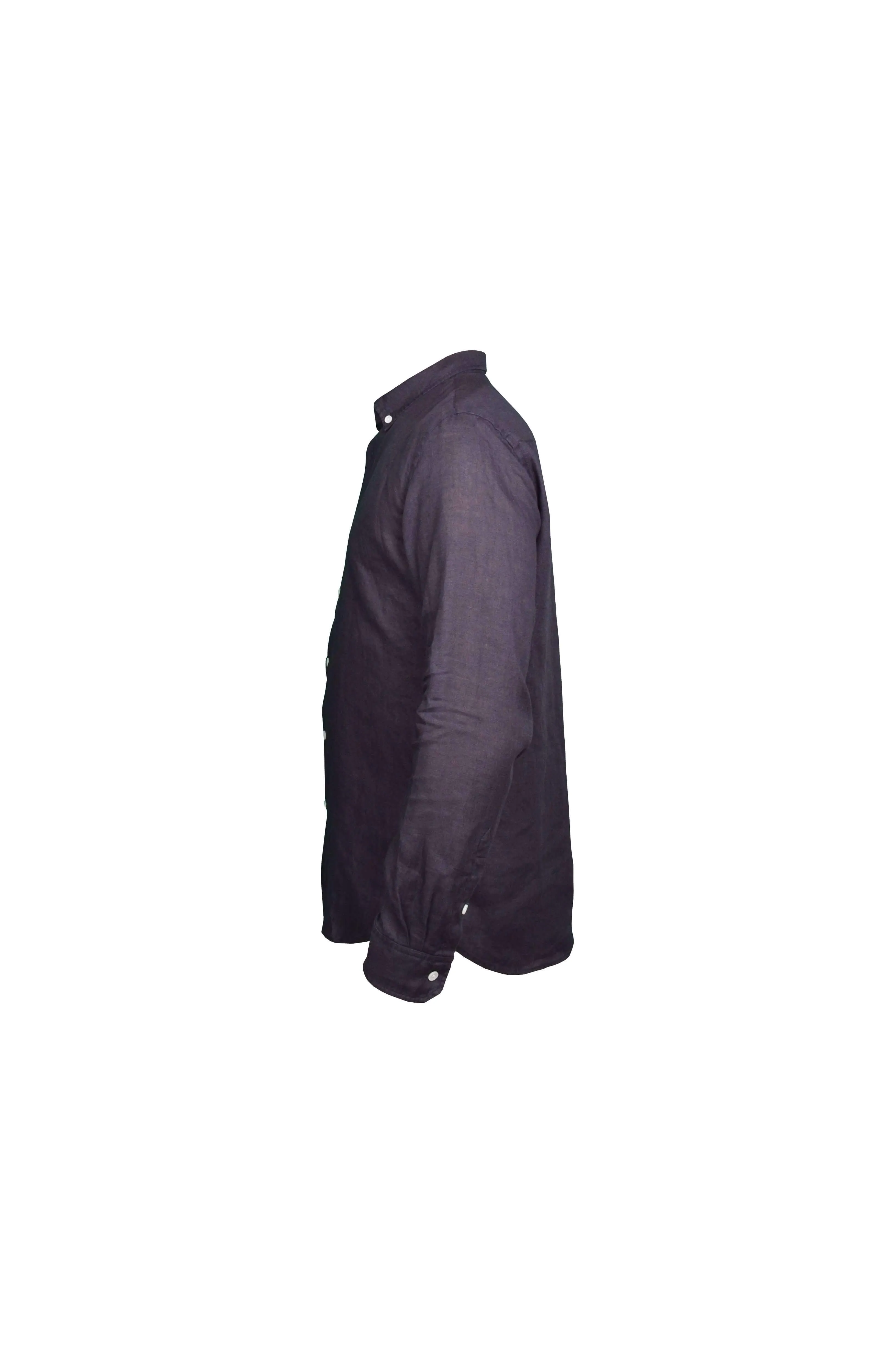 Faros Black Linen Shirt - Finest Italian Linen