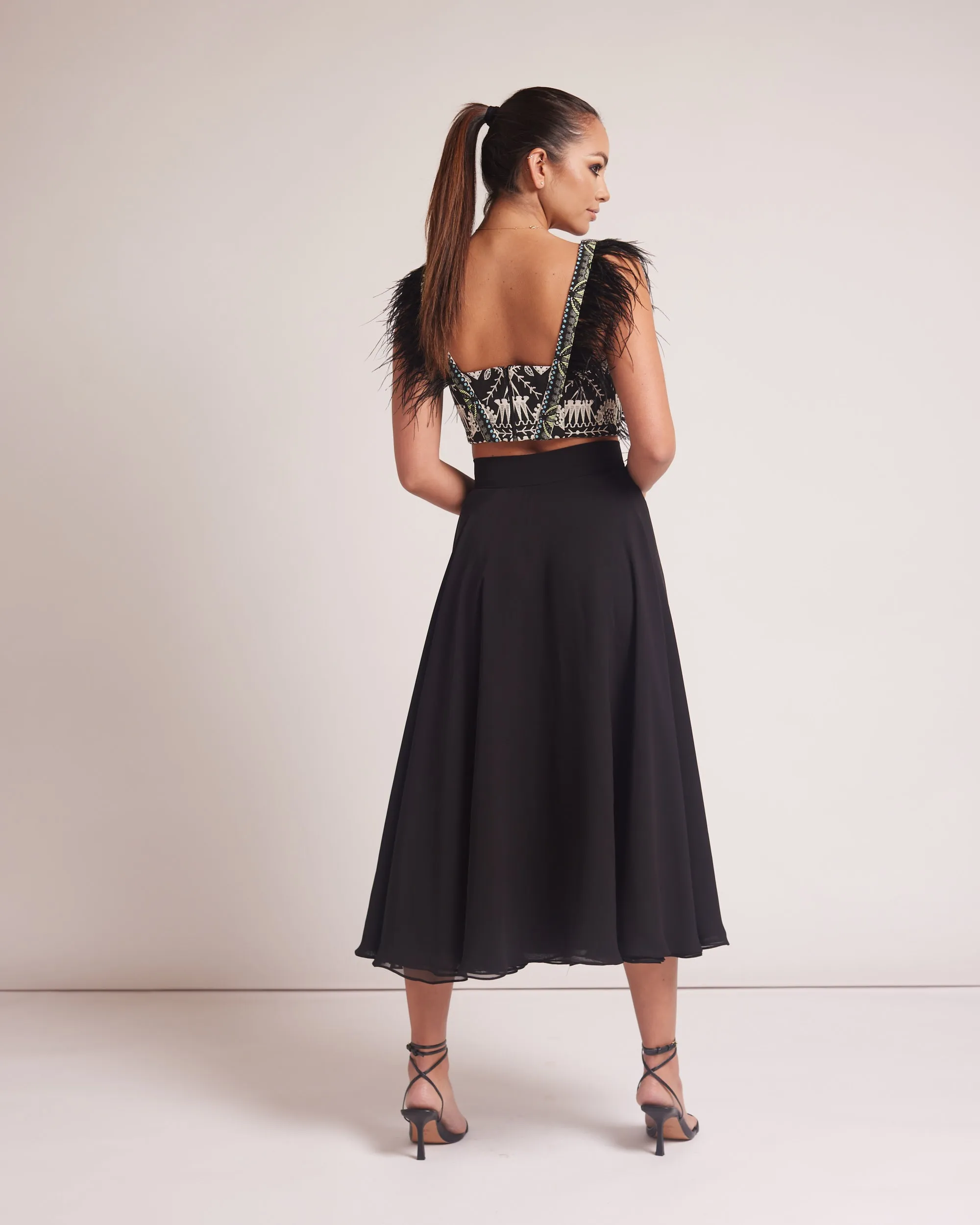 Feather Cropped Top