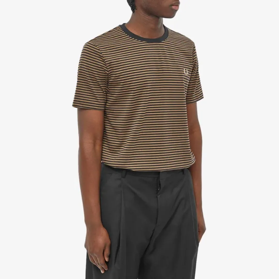 Fine Stripe T-Shirt (Shaded Stone   Navy)