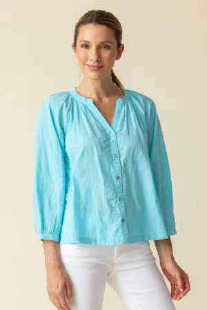 Floral Emb. Romance Shirt