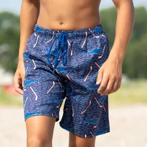 Hockey Swim Trunks | Hockey Shark Attack Board Shorts | Youth & Adult Sizes