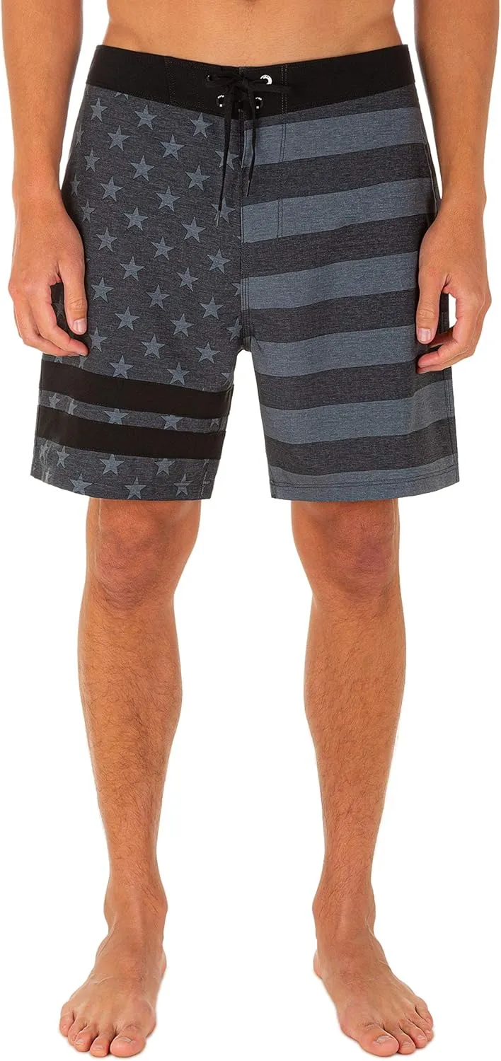 Hurley Men's Block Party 2.0 Freedom 18" Board Shorts