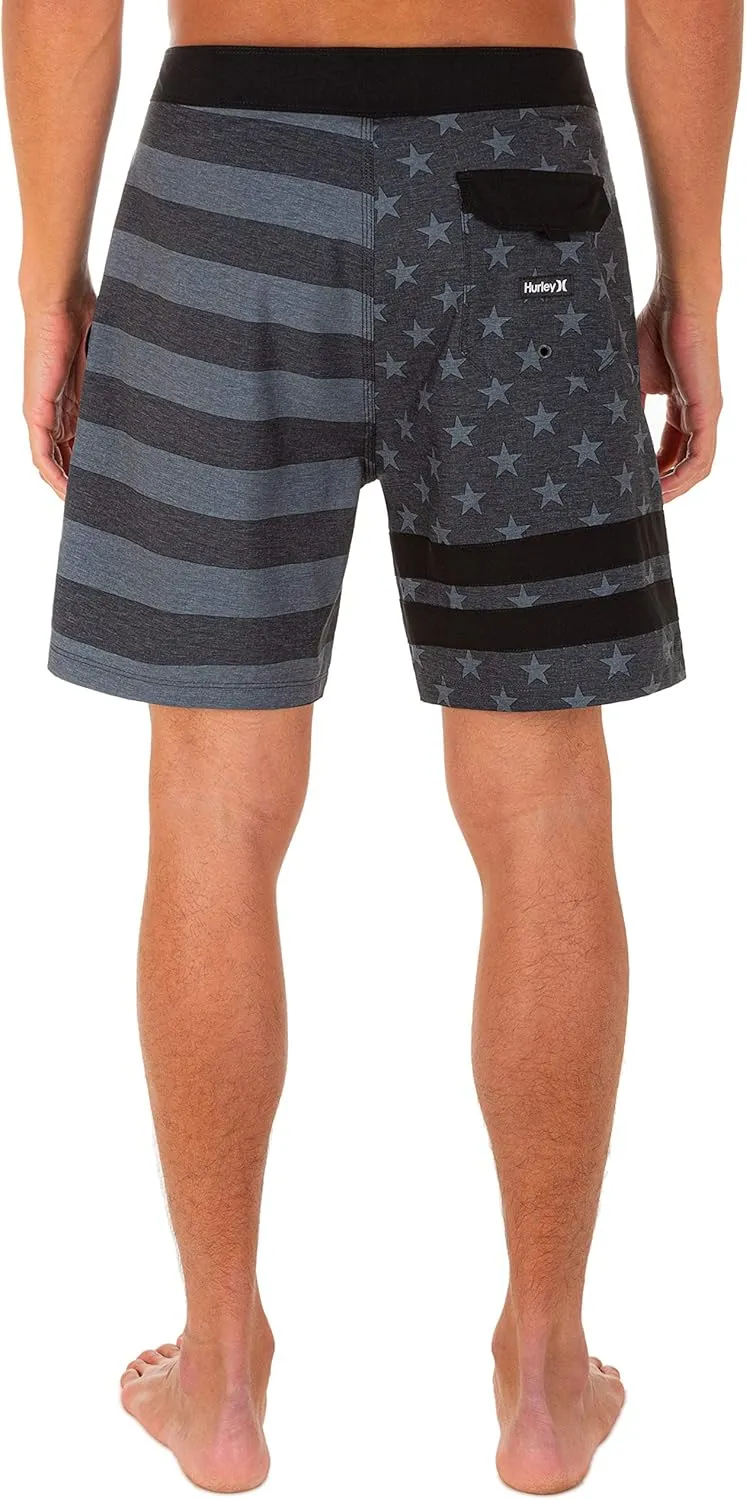 Hurley Men's Block Party 2.0 Freedom 18" Board Shorts