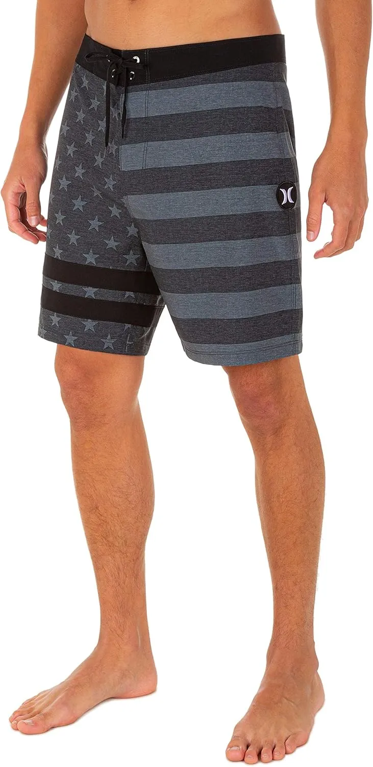 Hurley Men's Block Party 2.0 Freedom 18" Board Shorts