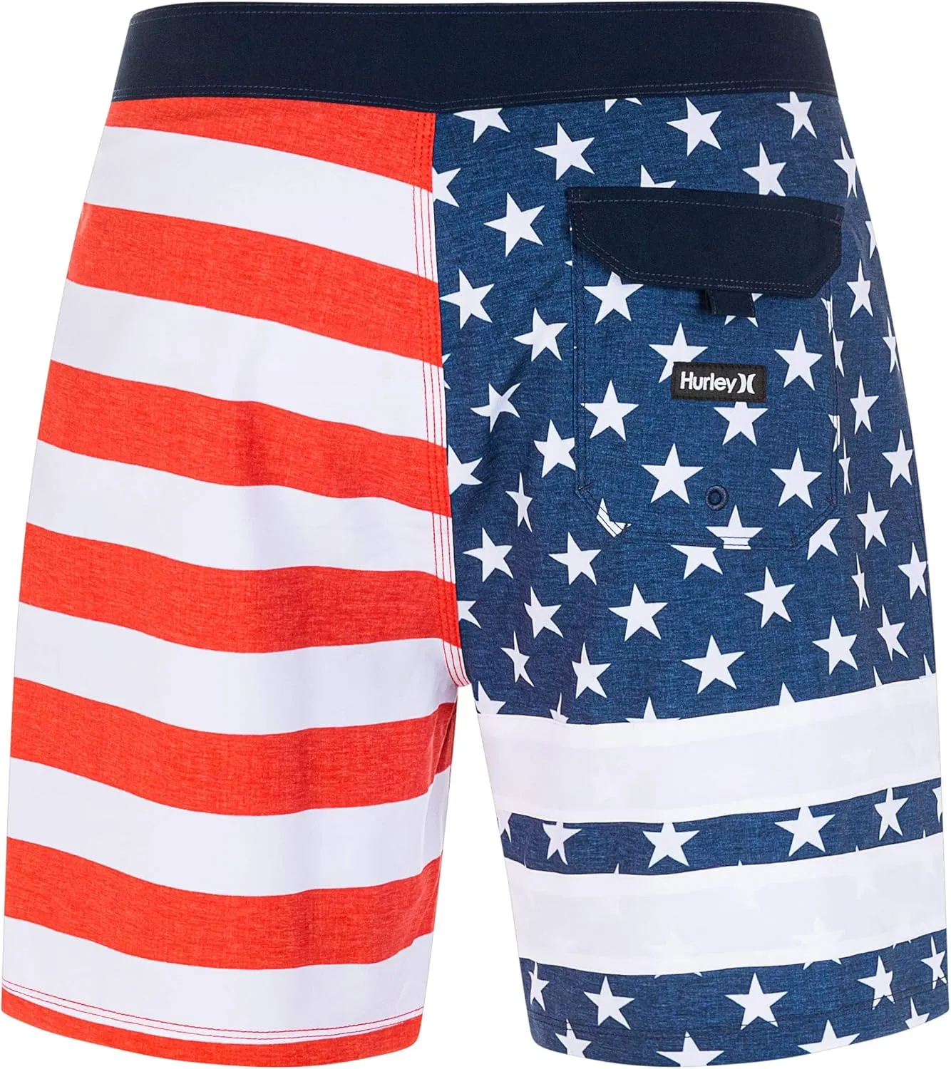 Hurley Men's Block Party 2.0 Freedom 18" Board Shorts
