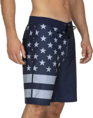 Hurley Men's Phantom Patriot 2.0 20" Board Shorts, Obsidian, 32