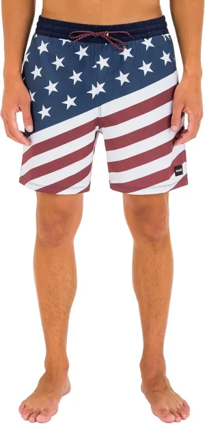 Hurley Mens Printed 17" Volley Board Shorts