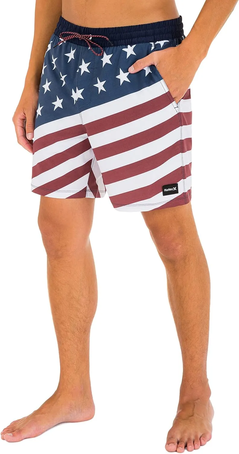 Hurley Mens Printed 17" Volley Board Shorts
