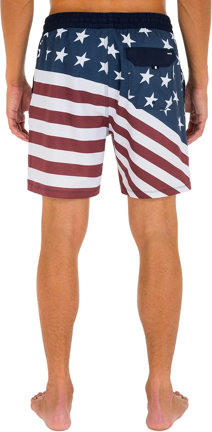 Hurley Mens Printed 17" Volley Board Shorts