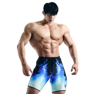 IFBB 15inch Mensphysique Board-Shorts Posing Trunks Competition (Blue_Blood) (26)