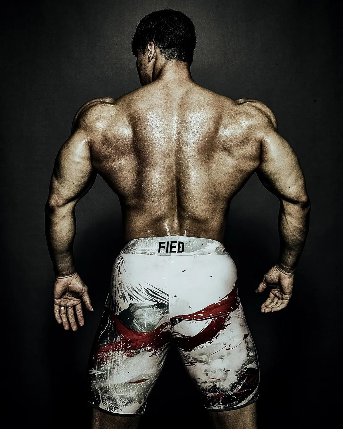 IFBB 15inch Mensphysique Board-Shorts Posing Trunks Competition (Shogun) (28)