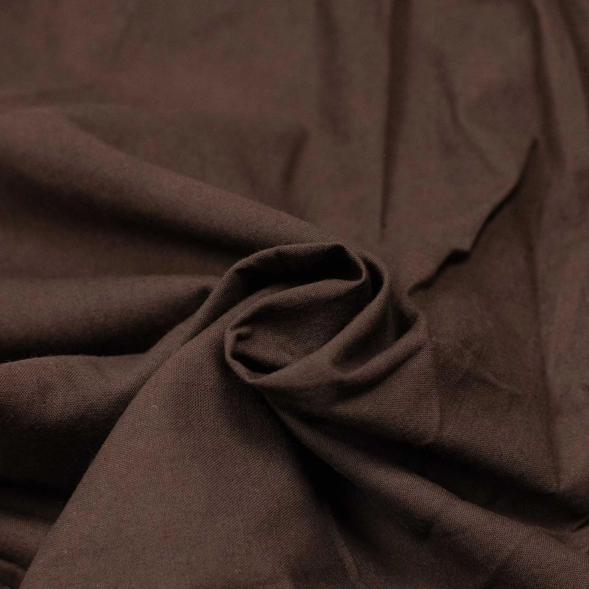 Ikeja drawstring trousers in hand-dyed cocao brown cotton