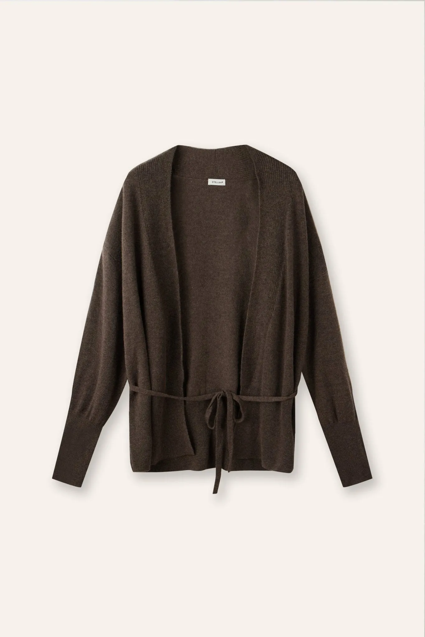 KAY cashmere-blended cardigan (Mocha)