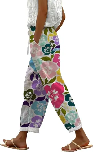 Linen Trousers for Women Womens Linen Pants Linen Blend Pants