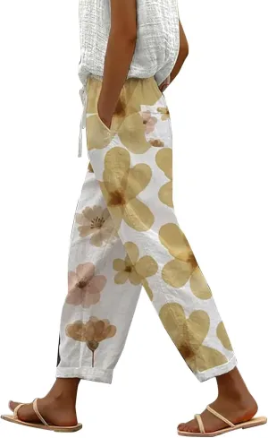 Linen Trousers for Women Womens Linen Pants Linen Blend Pants