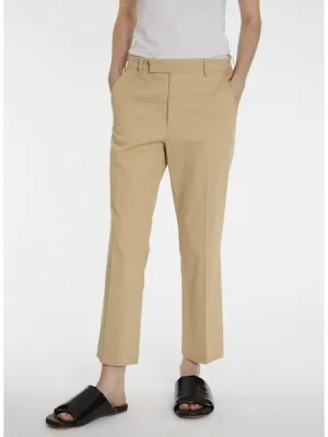 Lis Lareida Lola Cotton Trousers in Pale Mocha