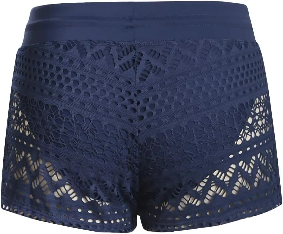 Lopie Women Board Shorts Bikini Bottom Swimsuit Skort Swimdress