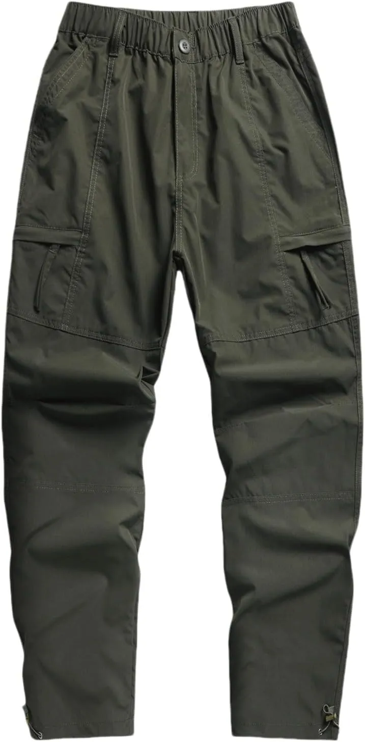 Mens Cargo Pants Workwear Pants for Men Flannel Lined Cargo Pants Men's High Stretch Multi-Pocket Cargo Pants Mens