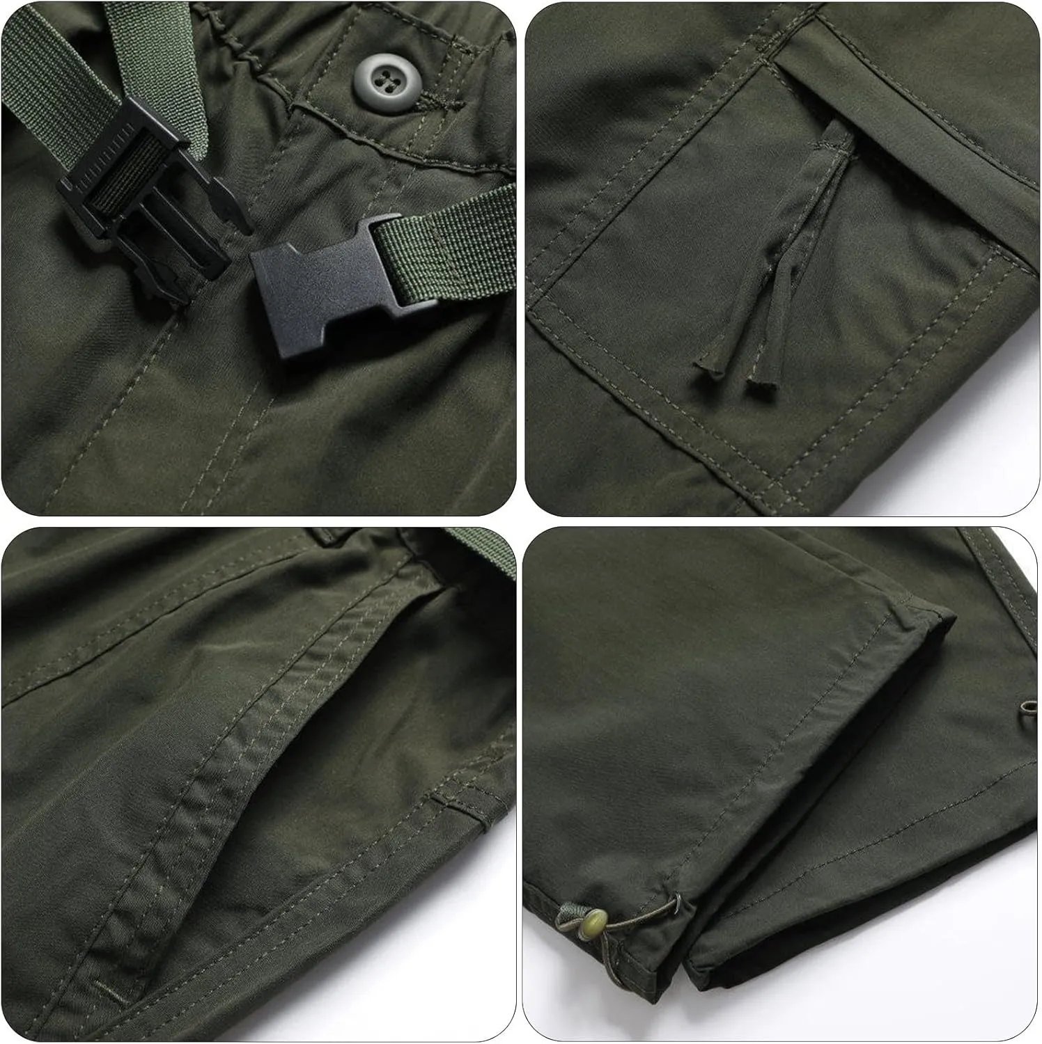 Mens Cargo Pants Workwear Pants for Men Flannel Lined Cargo Pants Men's High Stretch Multi-Pocket Cargo Pants Mens