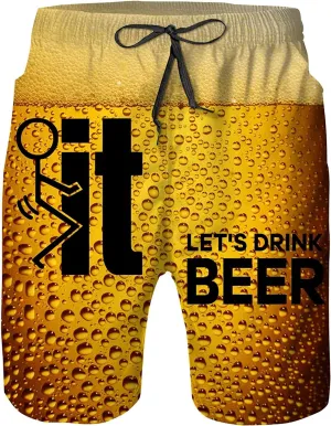 Mens Swim Trunks Swimming Shorts Quick Dry Mesh Lining Swimwear Bathing Suits Boardshorts Beach Wear Swim Suits