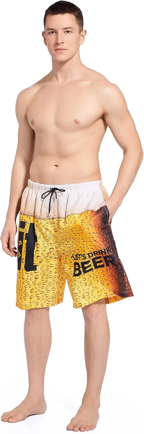 Mens Swim Trunks Swimming Shorts Quick Dry Mesh Lining Swimwear Bathing Suits Boardshorts Beach Wear Swim Suits