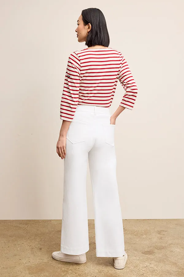 Milo Wide-Leg Jean - Eco Better Than Denim :: White