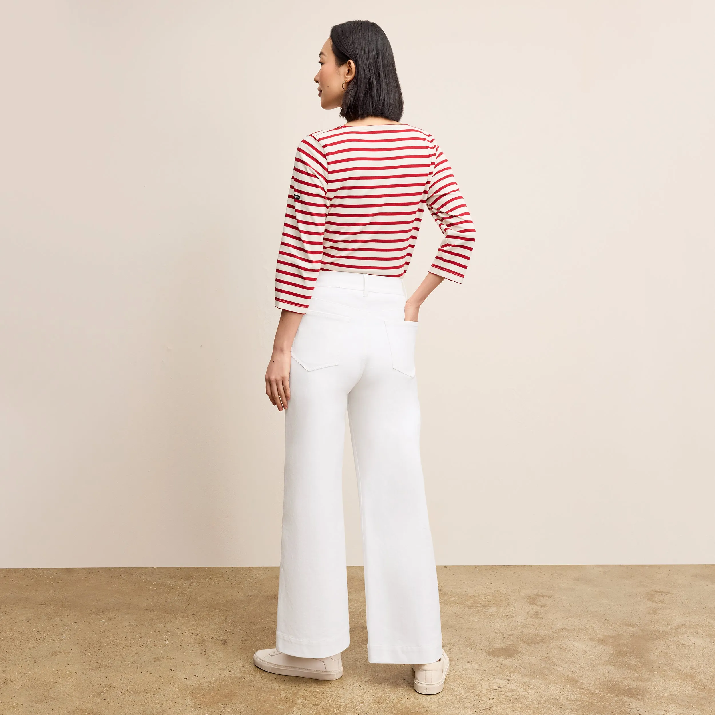 Milo Wide-Leg Jean - Eco Better Than Denim :: White