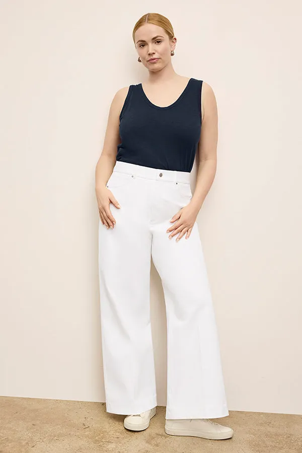 Milo Wide-Leg Jean - Eco Better Than Denim :: White