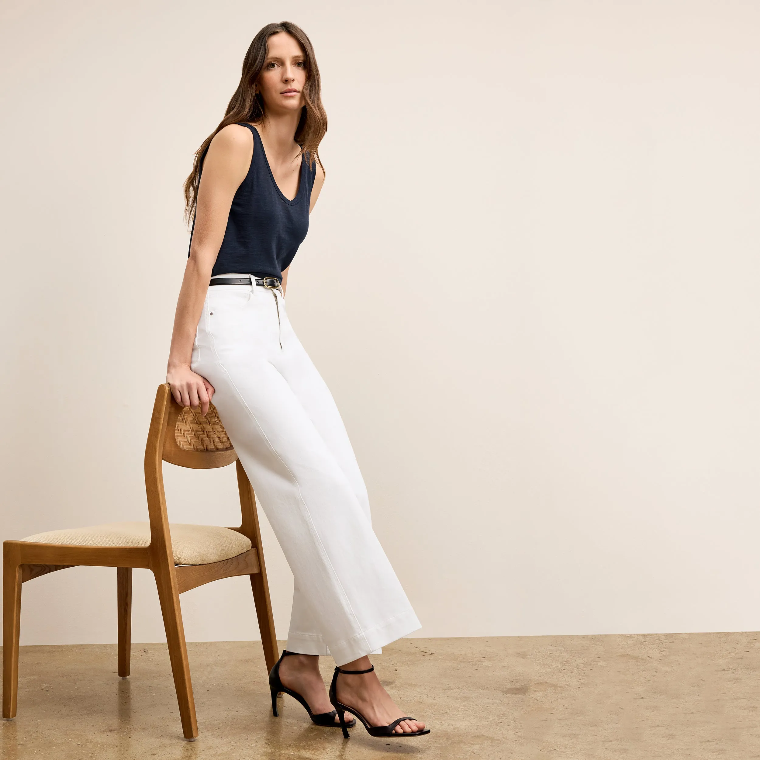 Milo Wide-Leg Jean - Eco Better Than Denim :: White