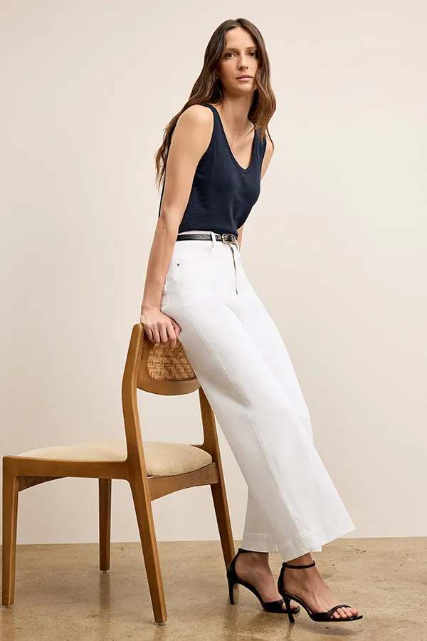 Milo Wide-Leg Jean - Eco Better Than Denim :: White