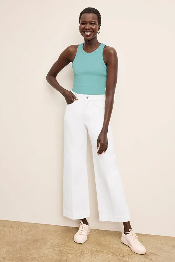 Milo Wide-Leg Jean - Eco Better Than Denim :: White