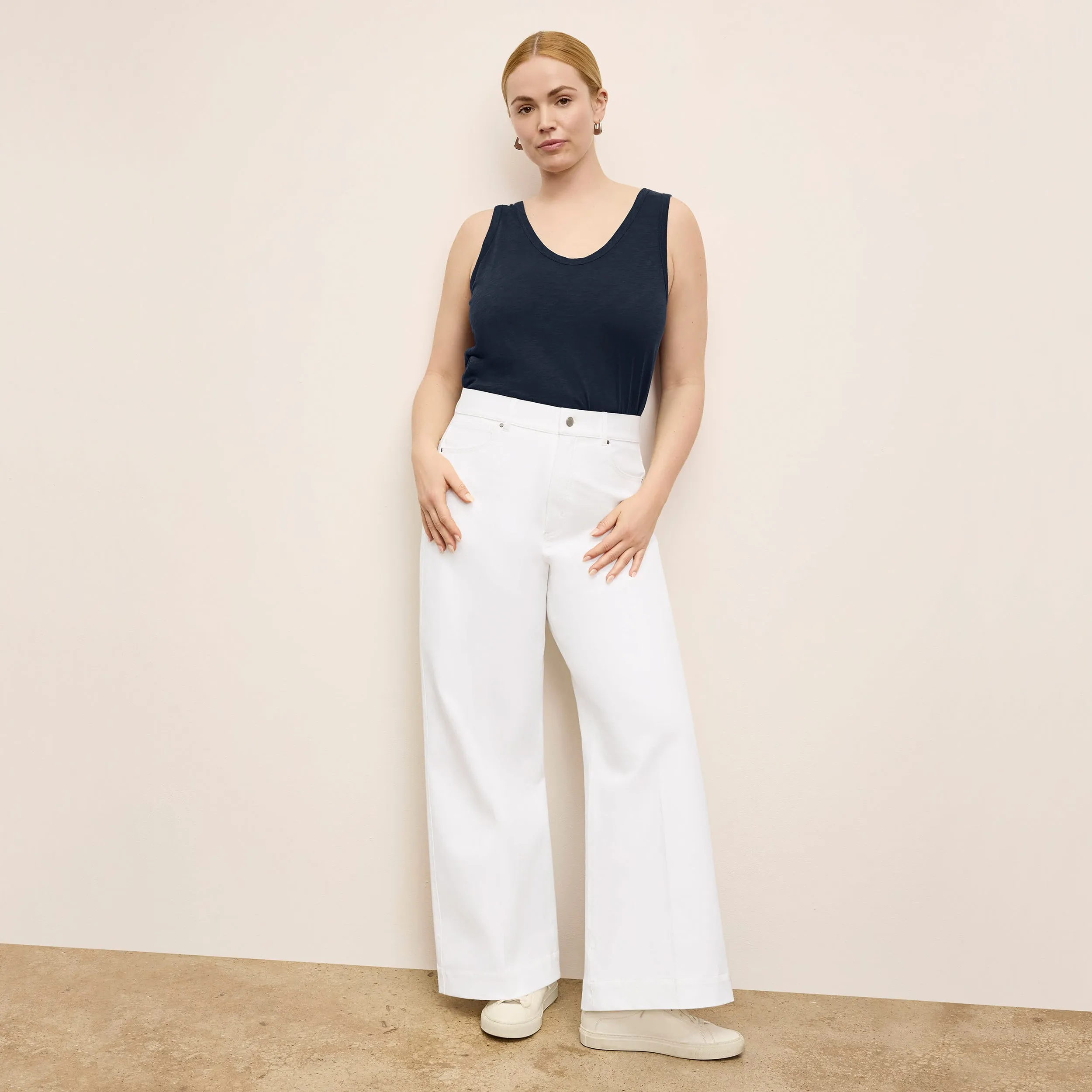 Milo Wide-Leg Jean - Eco Better Than Denim :: White