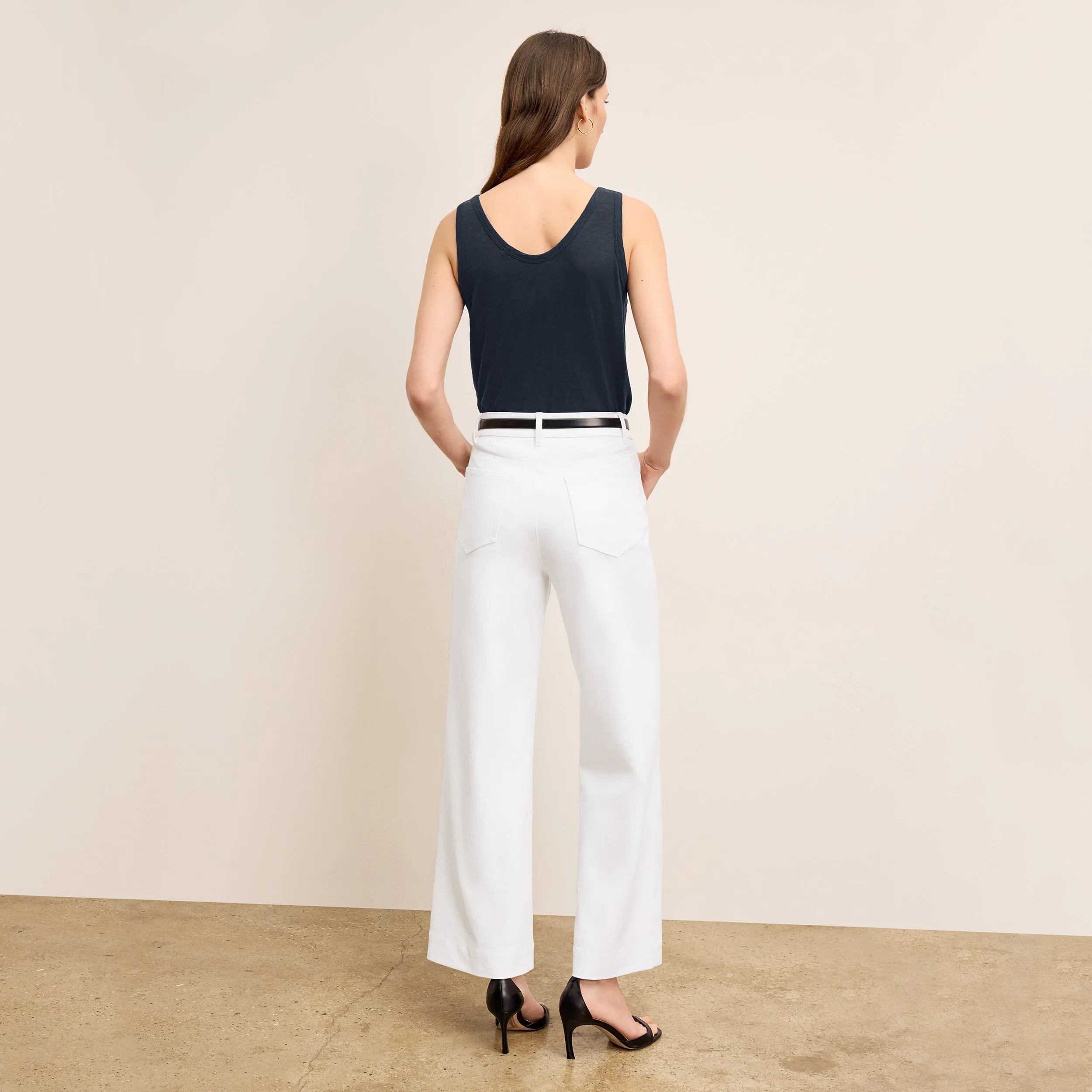 Milo Wide-Leg Jean - Eco Better Than Denim :: White